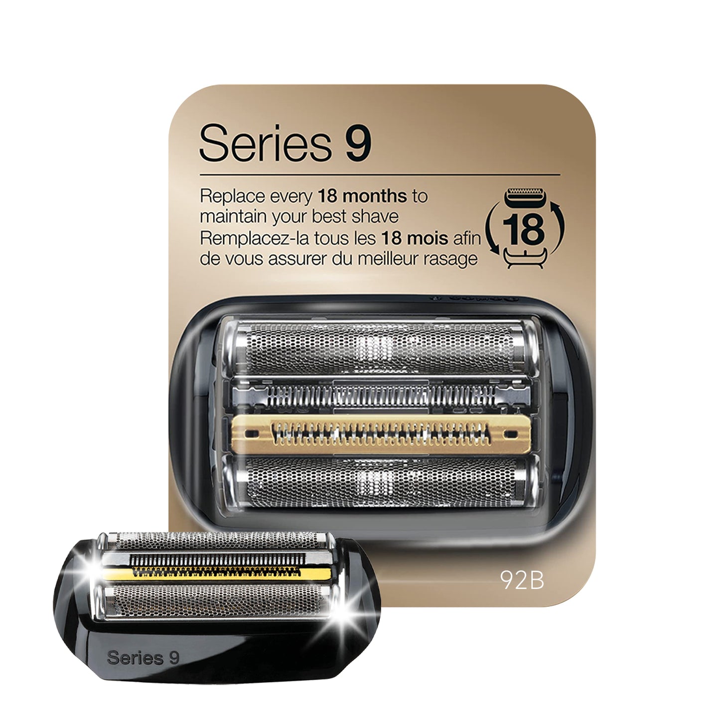 92B Electric Replacement Shaver Head Accessories for Series 9 Shaving Razor Head, Suitable for  S9 9290cc, 9291cc, 9370cc, 9376cc, 9293s, 9260s, 9295cc, 9385cc.