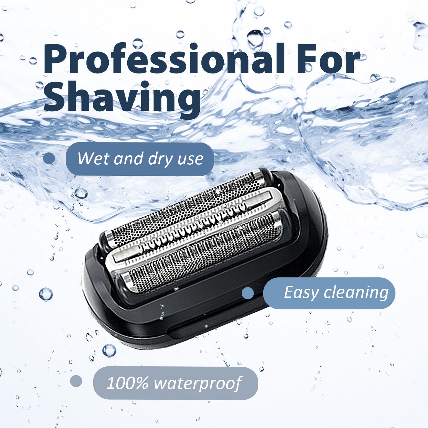 64B Replacement Shaver heads Compatible with Series 6 Replacement Head,suitable for 6120s, 6140cs, 6172cc, and 6175cc.