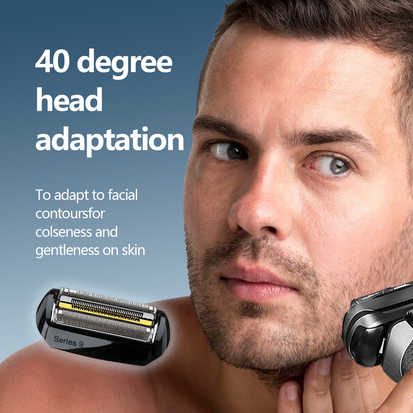 92B Electric Replacement Shaver Head Accessories for Series 9 Shaving Razor Head, Suitable for  S9 9290cc, 9291cc, 9370cc, 9376cc, 9293s, 9260s, 9295cc, 9385cc.