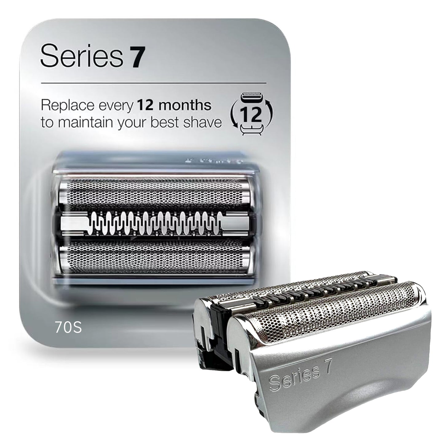 70S Series 7 Foil & Cutters Shaver Replacement Head for  Series 7 Electric Razors, Compatible with 720cc, 730cc, 735s, 750cc, 760cc, 790cc.
