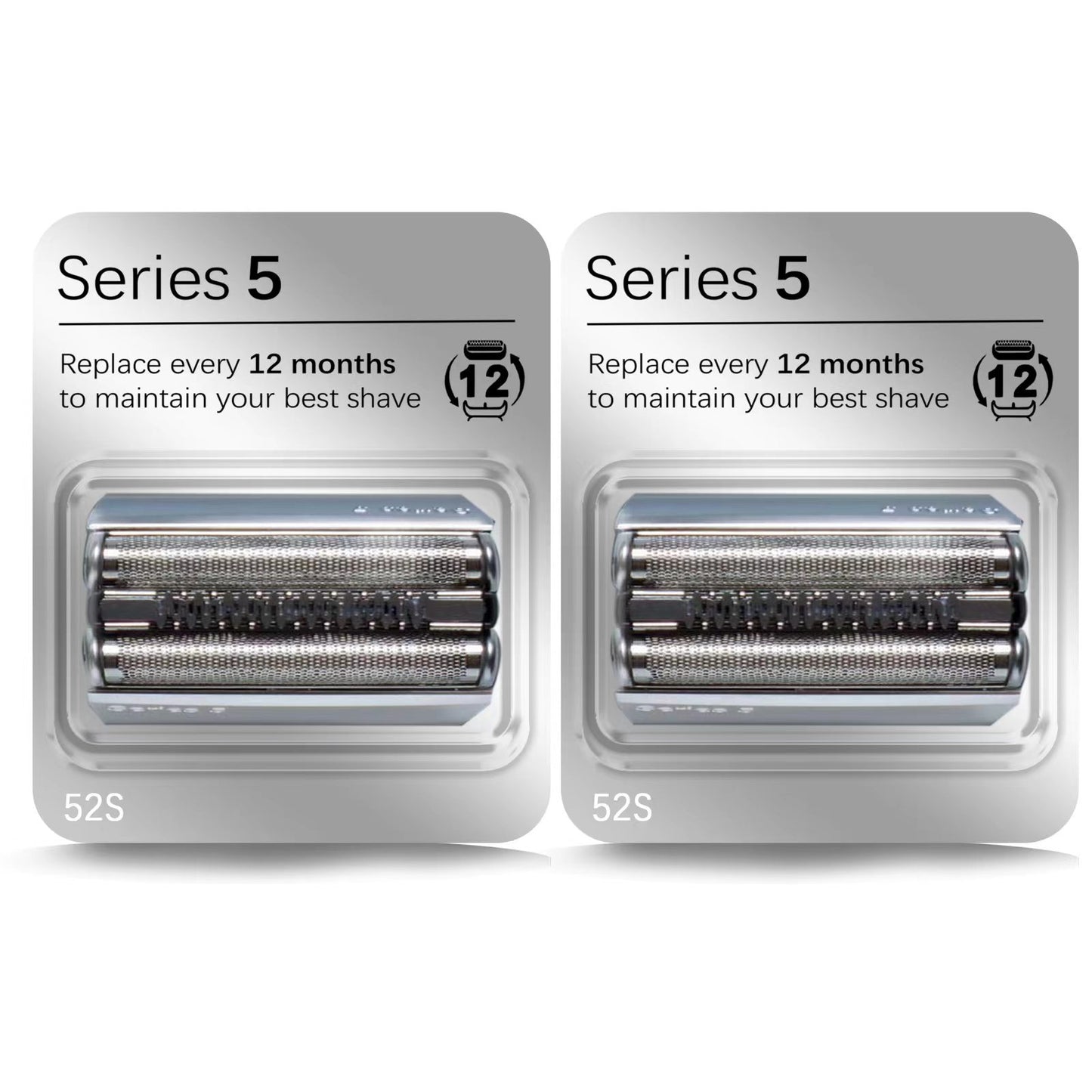 52S Series 5 Replacement Head Shaver Head Accessories for Series5 Shaving Razor Head, Suitable for  S5 5190cc 5090 5020.